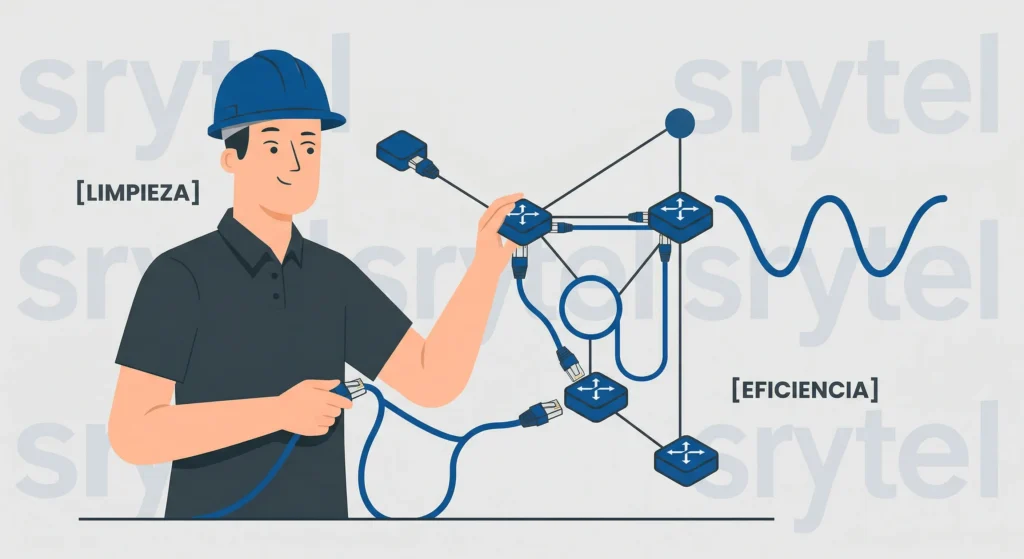 SRYTEL - Sistemas de Red y Telecomunicaciones - CWDM - DWDM - Switches - Routers - Sureste - Instalación de equipos en telecomunicaciones - Telecomunicaciones - México - Protocolos de fibra óptica: evita la destrucción de hardware - ¿Qué es el protocolo de limpieza de fibra óptica profesional?