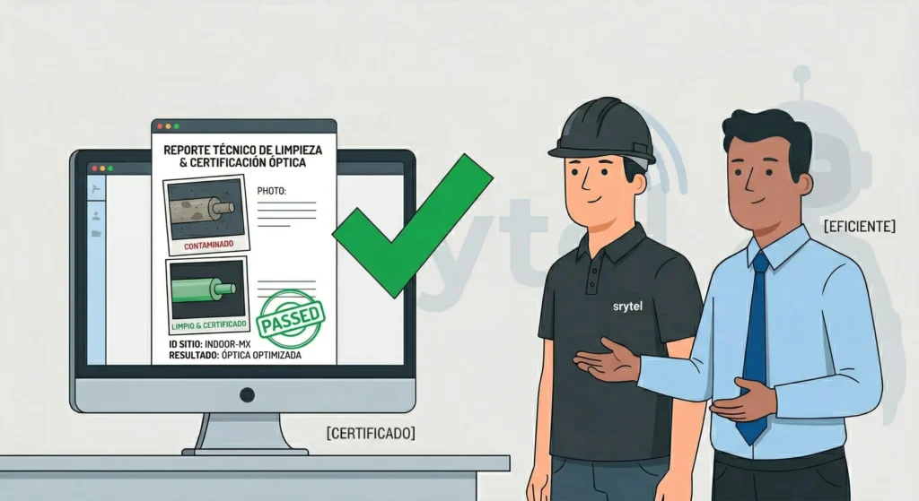 SRYTEL - Sistemas de Red y Telecomunicaciones - CWDM - DWDM - Switches - Routers - Sureste - Instalación de equipos en telecomunicaciones - Telecomunicaciones - México - Protocolos de fibra óptica: evita la destrucción de hardware - Delegar la responsabilidad técnica a los expertos