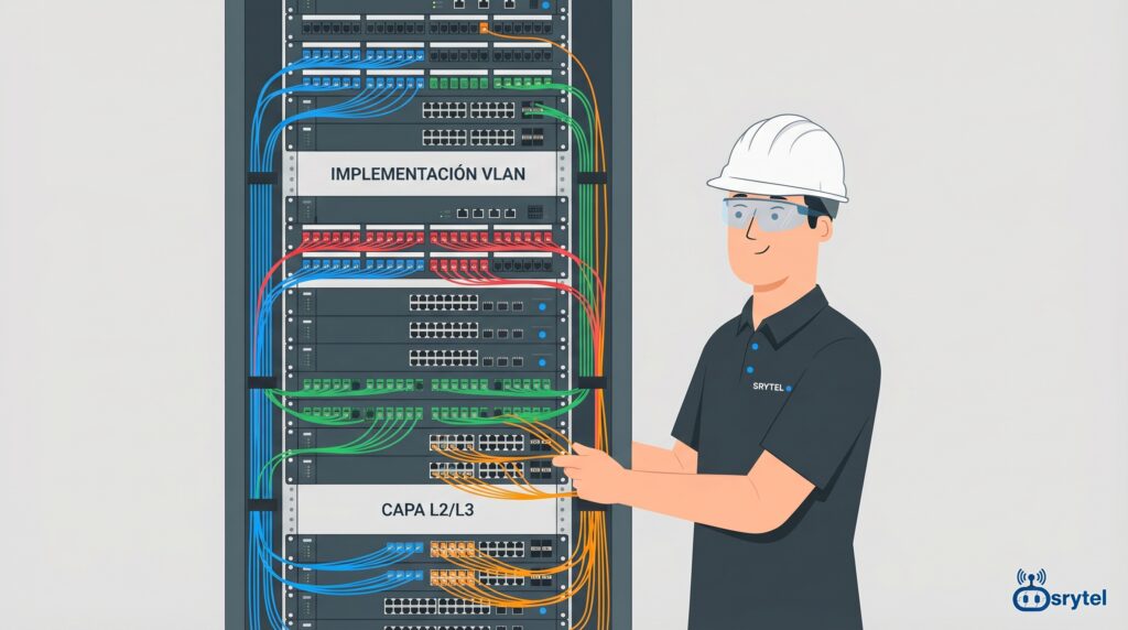 SRYTEL - Sistemas de Red y Telecomunicaciones - CWDM - DWDM - Switches - Routers - Sureste - Instalación de equipos en telecomunicaciones - Telecomunicaciones - De LAN a VLAN: Guía técnica de segmentación de redes IP - Complejidad Técnica Real: Switches Port-based vs Tag-based